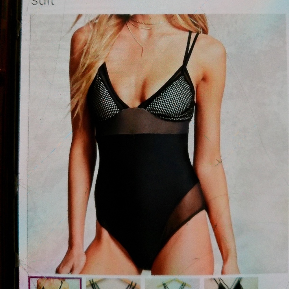 Forever 21 Mesh Panel Swimsuit